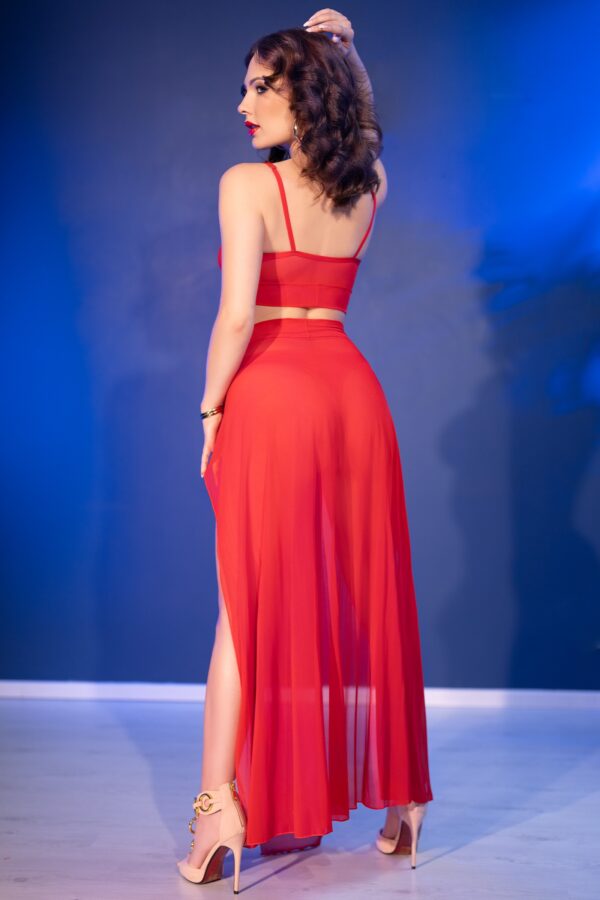 Hollywood Glam Lingerie Set Rood van Chilirose - Afbeelding 5